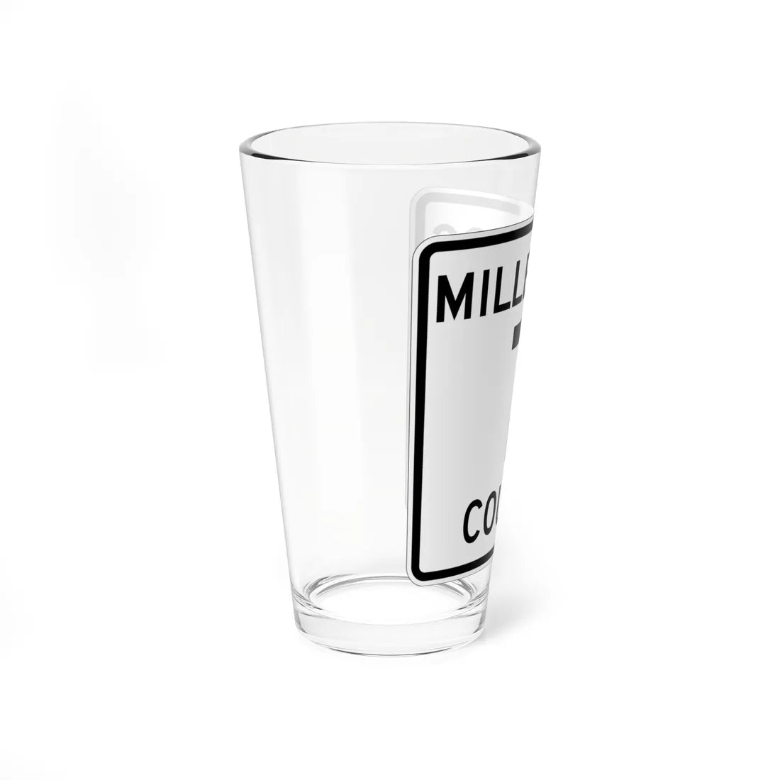 Mille Lacs County 7 MN (Minnesota) (Road Sign) Pint Glass 16oz - Go Mug Yourself