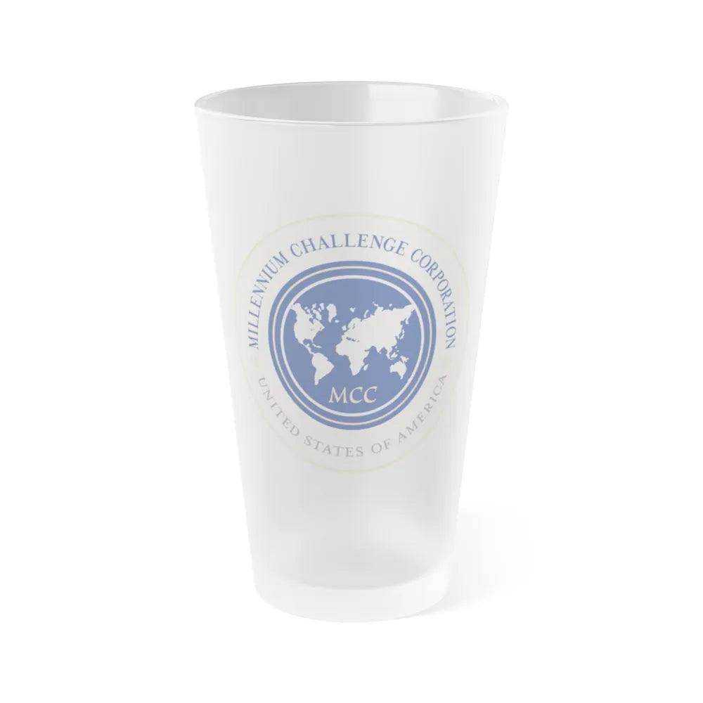 Millennium Challenge Corporation - Frosted Pint Glass 16oz-16oz-Frosted-Go Mug Yourself