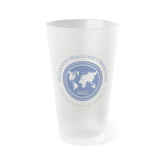 Millennium Challenge Corporation - Frosted Pint Glass 16oz-16oz-Frosted-Go Mug Yourself