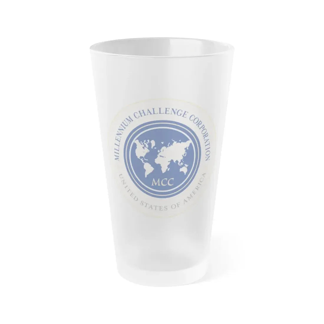 Millennium Challenge Corporation - Frosted Pint Glass 16oz 16oz Frosted - Go Mug Yourself