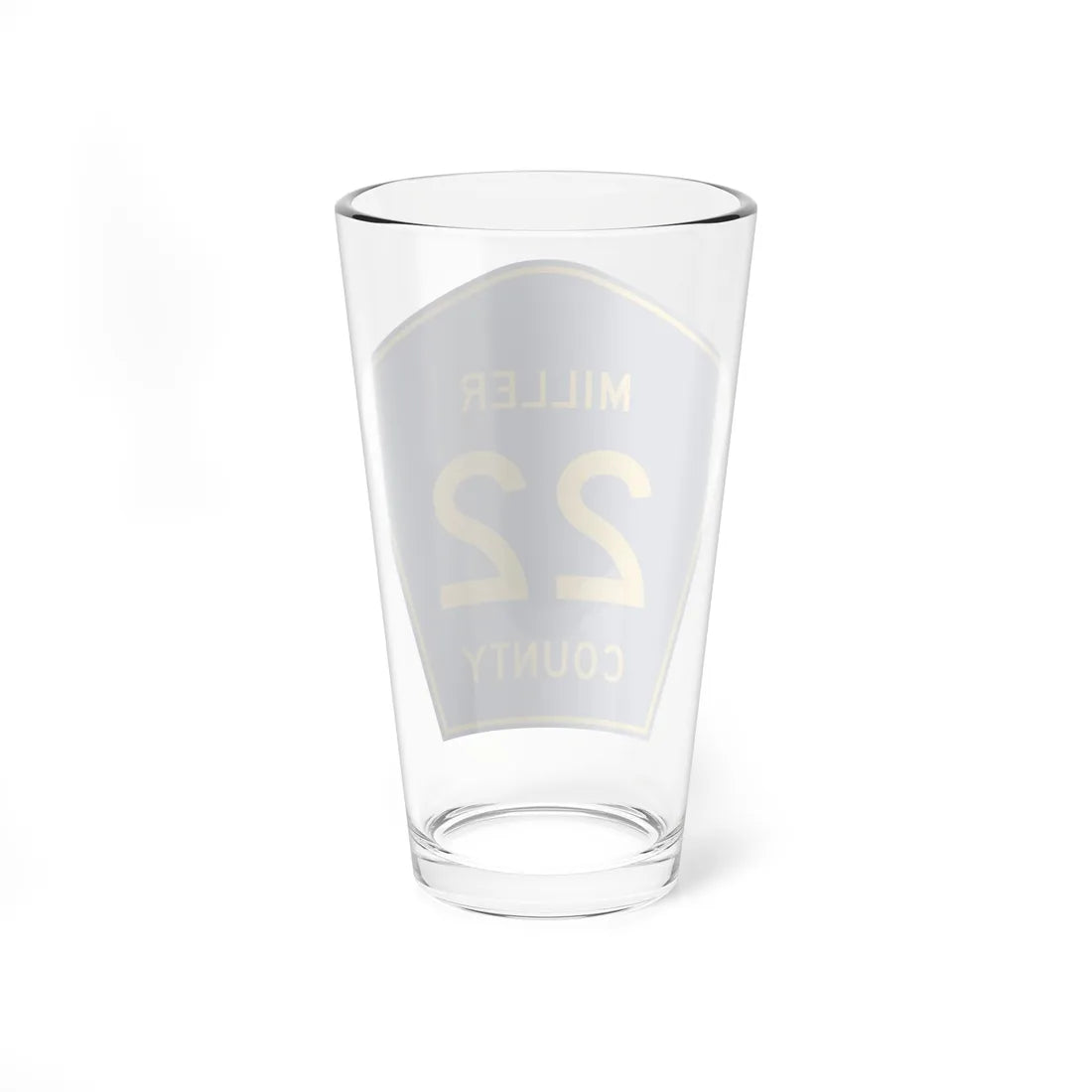 Miller County Route 22 AR (Arkansas) (Road Sign) Pint Glass 16oz - Go Mug Yourself