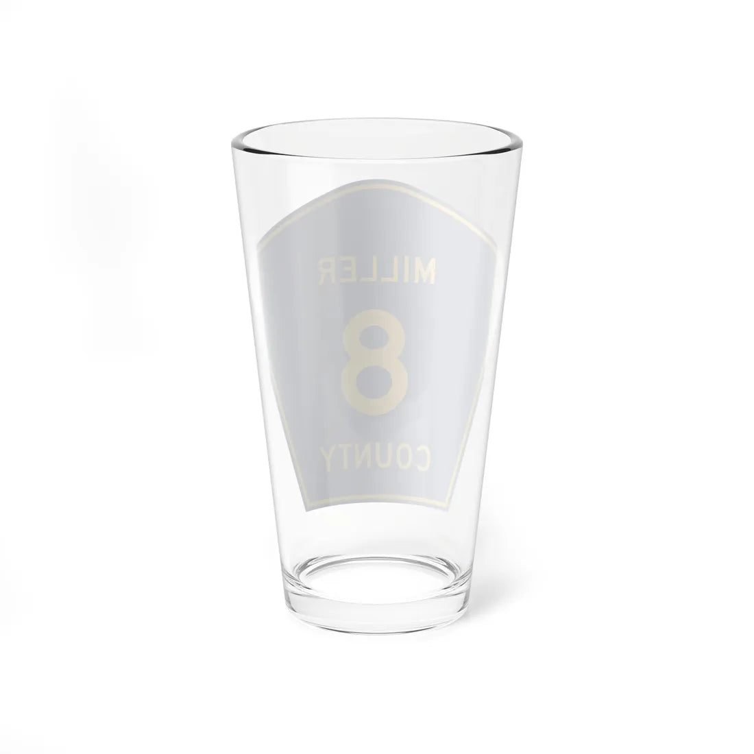 Miller County Route 8 AR (Arkansas) (Road Sign) Pint Glass 16oz - Go Mug Yourself