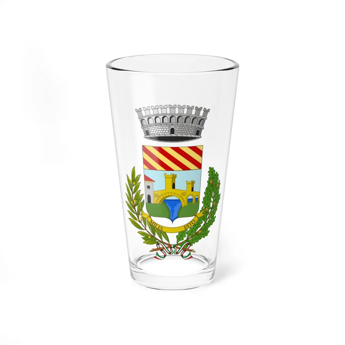 Millesimo-Stemma (Italy) (Coat of Arms) Pint Glass 16oz 16oz - Go Mug Yourself