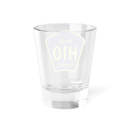 Mills County H10 (Iowa) (Road Sign) Shot Glass 1.5oz - Go Mug Yourself