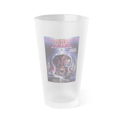 MIND KILLER 1987 Movie Poster - Frosted Pint Glass 16oz-16oz-Frosted-Go Mug Yourself