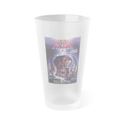 MIND KILLER 1987 Movie Poster - Frosted Pint Glass 16oz 16oz Frosted - Go Mug Yourself