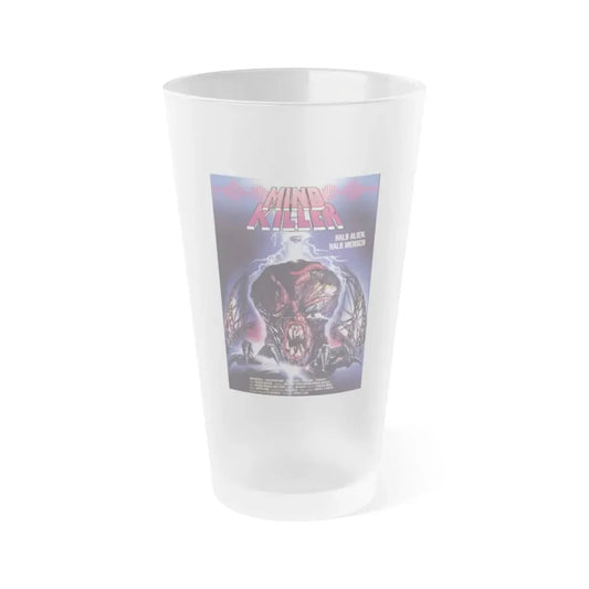 MIND KILLER 1987 Movie Poster - Frosted Pint Glass 16oz 16oz Frosted - Go Mug Yourself