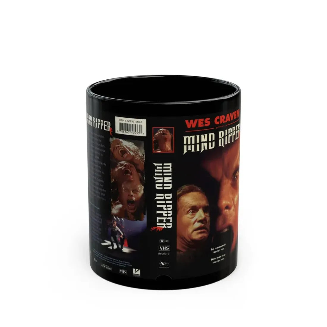 MIND RIPPER (VHS COVER) - Black Coffee Mug 11oz - Go Mug Yourself