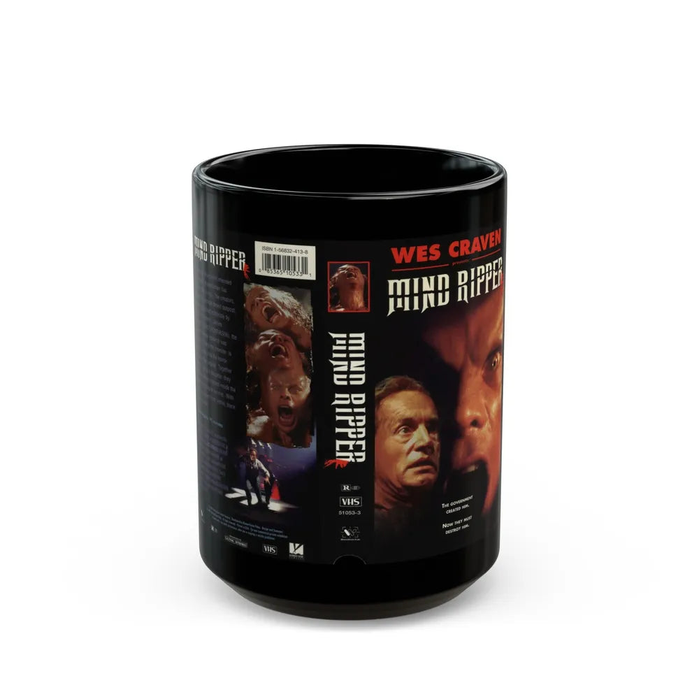 MIND RIPPER (VHS COVER) - Black Coffee Mug-15oz-Go Mug Yourself