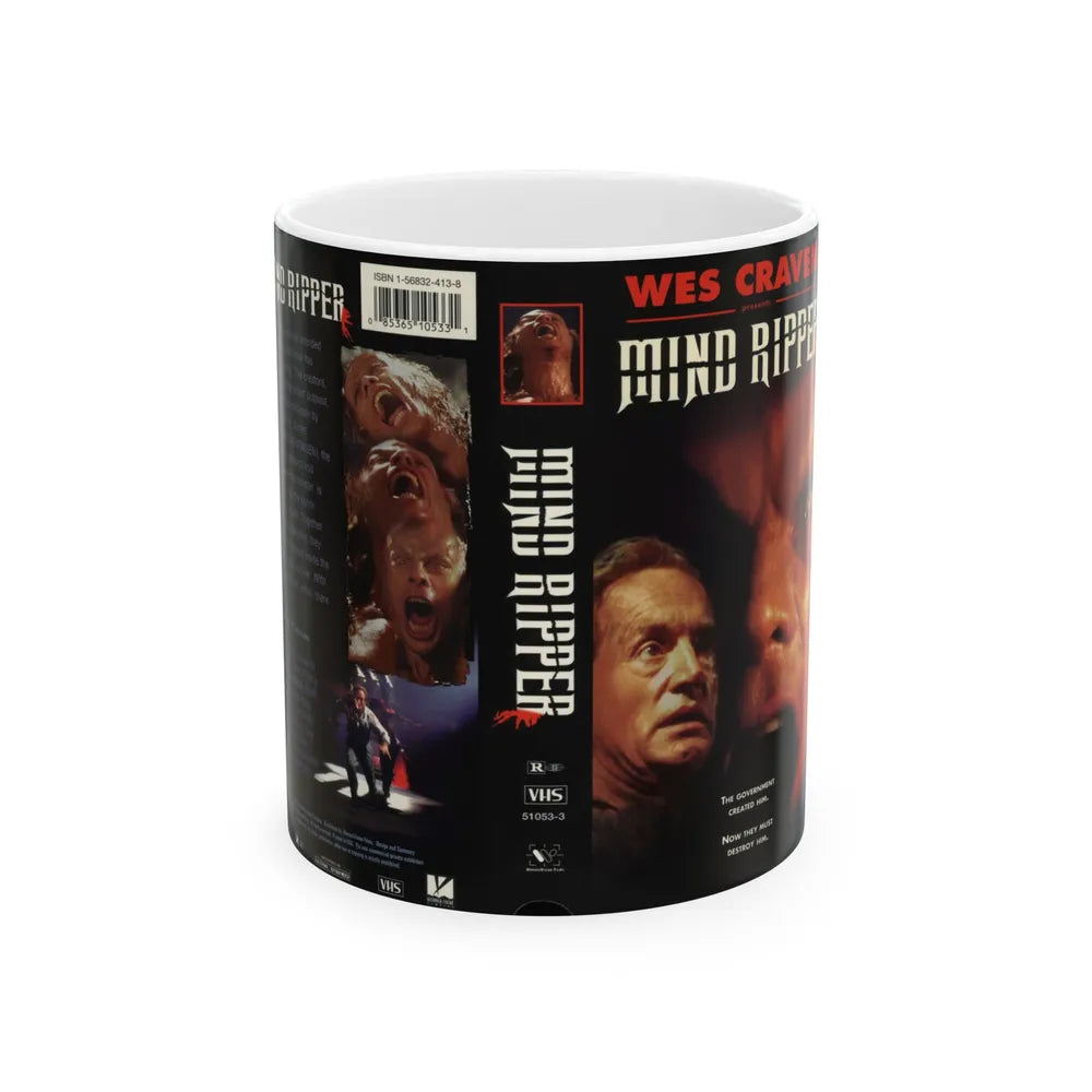 MIND RIPPER (VHS COVER) - White Coffee Mug-11oz-Go Mug Yourself