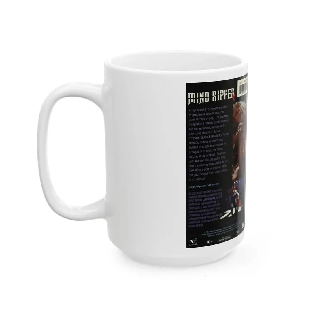 MIND RIPPER (VHS COVER) - White Coffee Mug - Go Mug Yourself