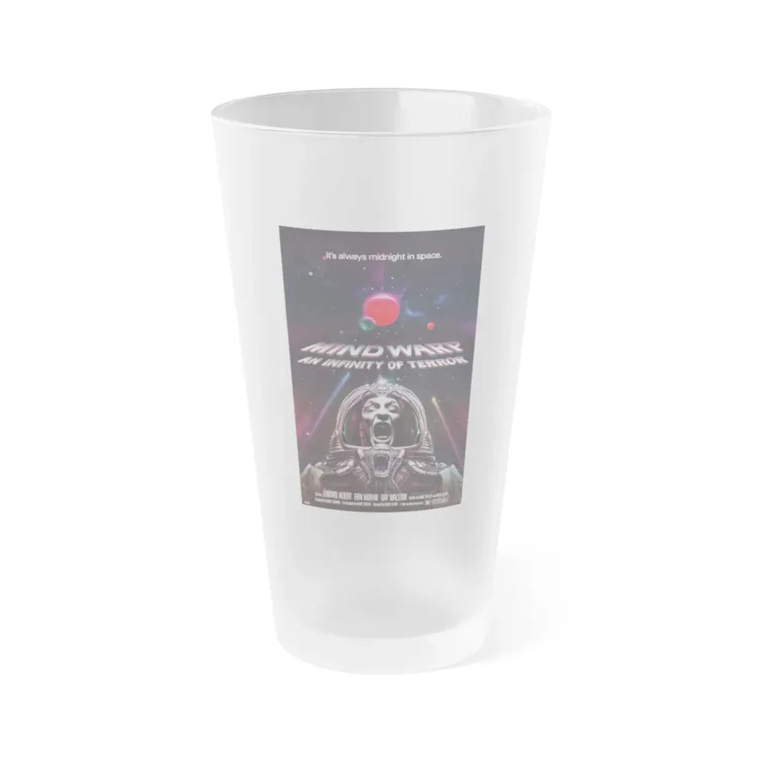 MIND WARP (GALAXY OF TERROR) 1981 Movie Poster - Frosted Pint Glass 16oz - Go Mug Yourself