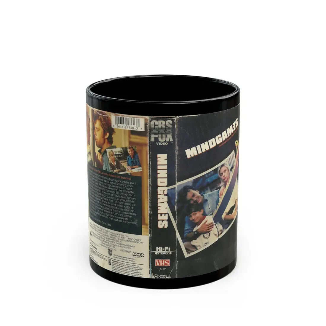 MINDGAMES (VHS COVER) - Black Coffee Mug 11oz - Go Mug Yourself