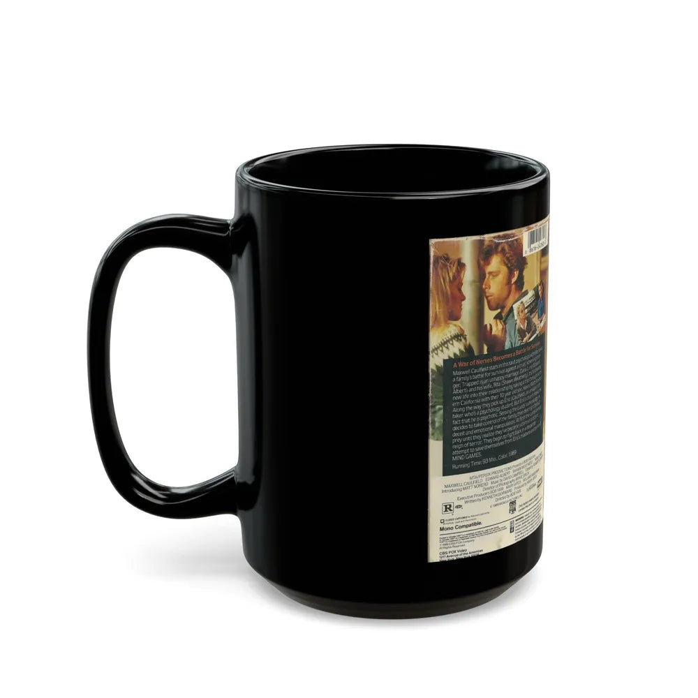 MINDGAMES (VHS COVER) - Black Coffee Mug-Go Mug Yourself