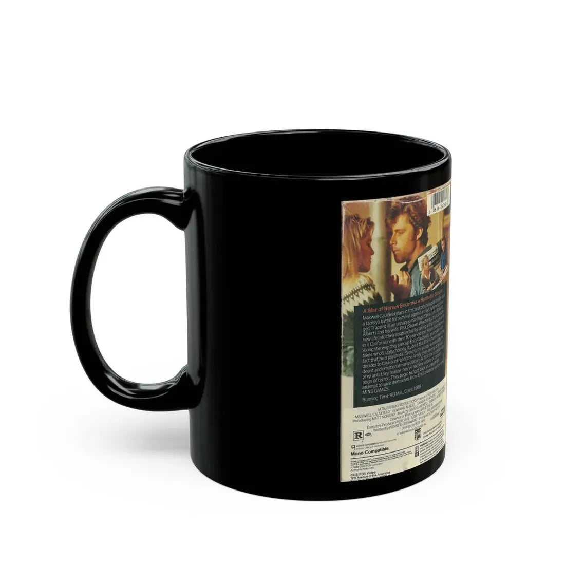 MINDGAMES (VHS COVER) - Black Coffee Mug - Go Mug Yourself
