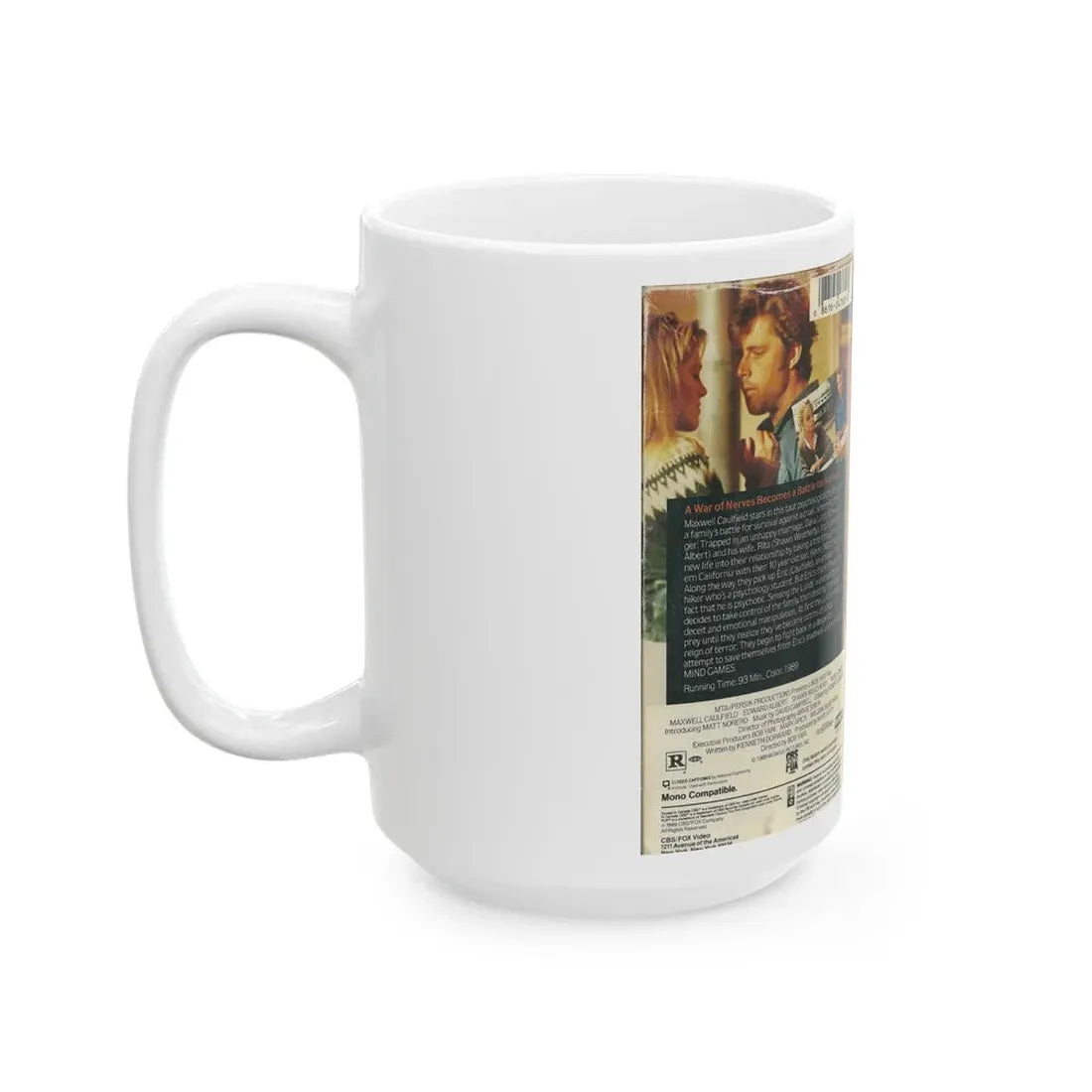 MINDGAMES (VHS COVER) - White Coffee Mug - Go Mug Yourself