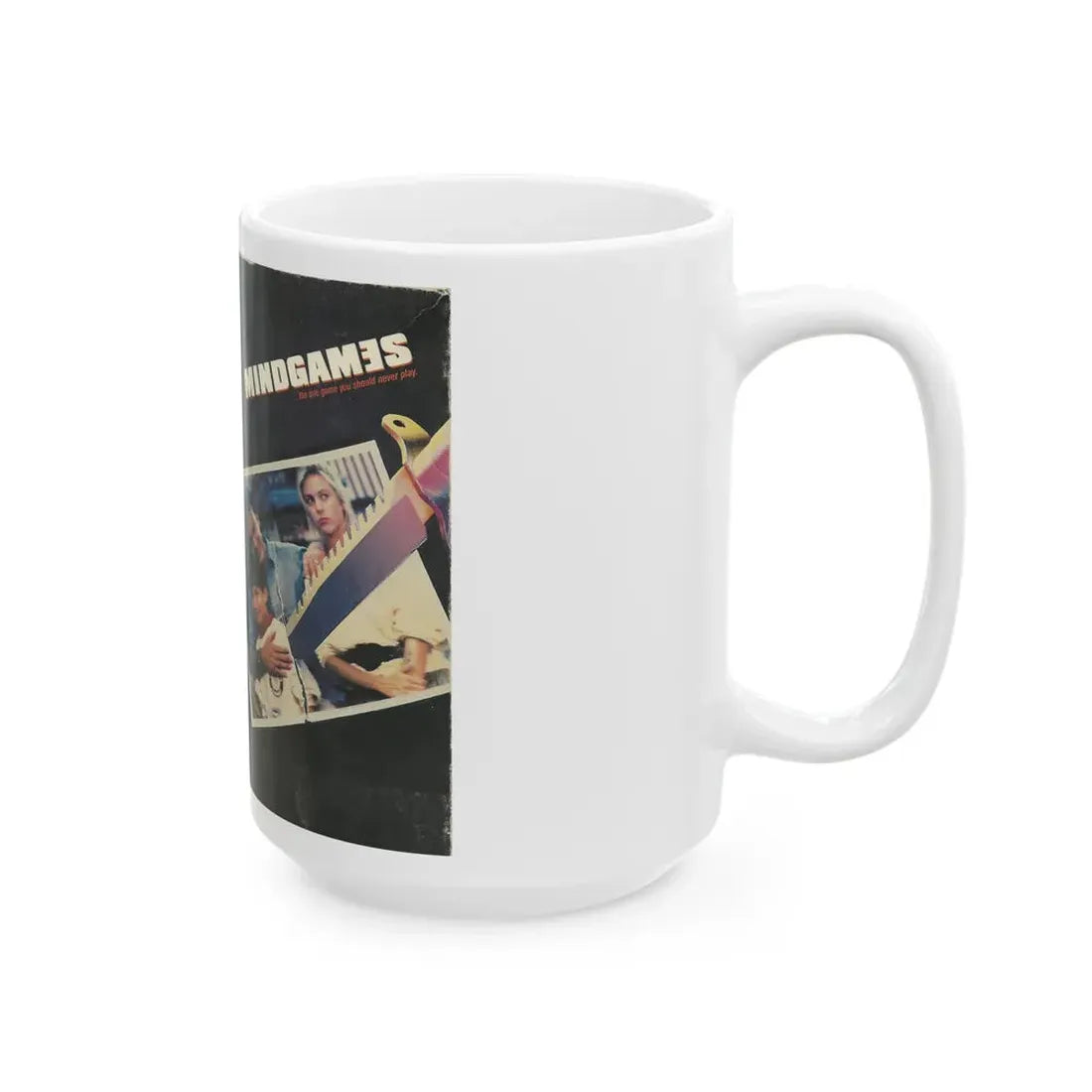 MINDGAMES (VHS COVER) - White Coffee Mug - Go Mug Yourself
