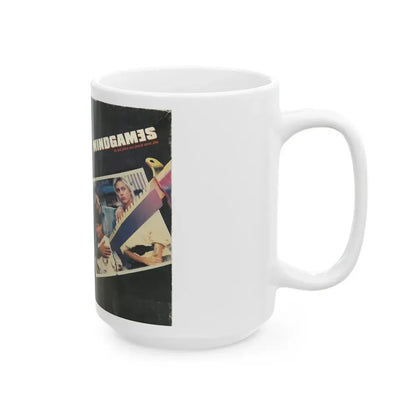MINDGAMES (VHS COVER) - White Coffee Mug - Go Mug Yourself