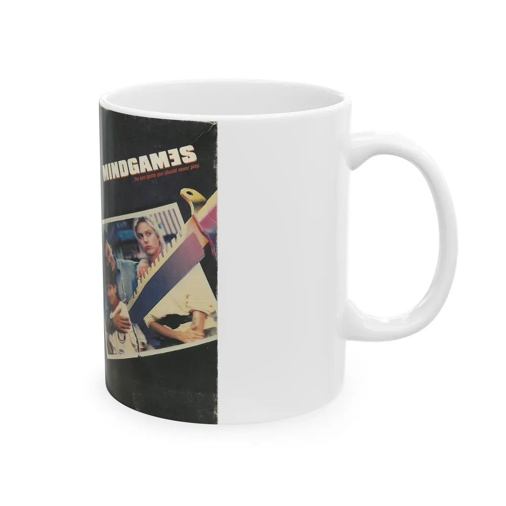 MINDGAMES (VHS COVER) - White Coffee Mug-Go Mug Yourself