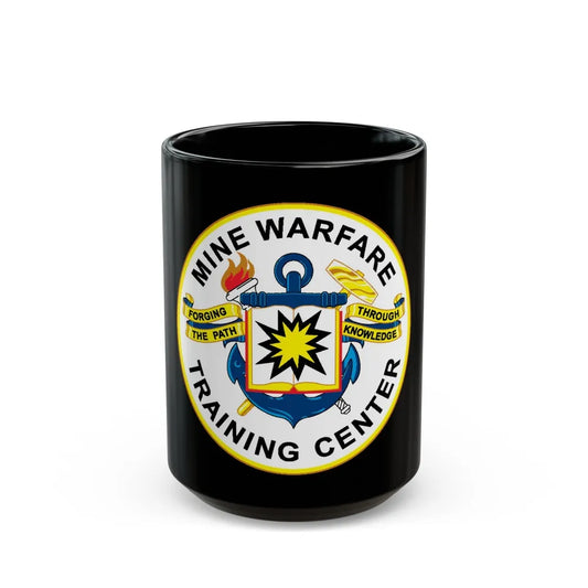 Mine Warfare Training Center (U.S. Navy) Black Coffee Mug-15oz-Go Mug Yourself