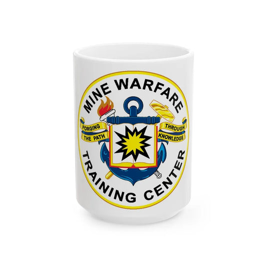 Mine Warfare Training Center (U.S. Navy) White Coffee Mug-15oz-Go Mug Yourself