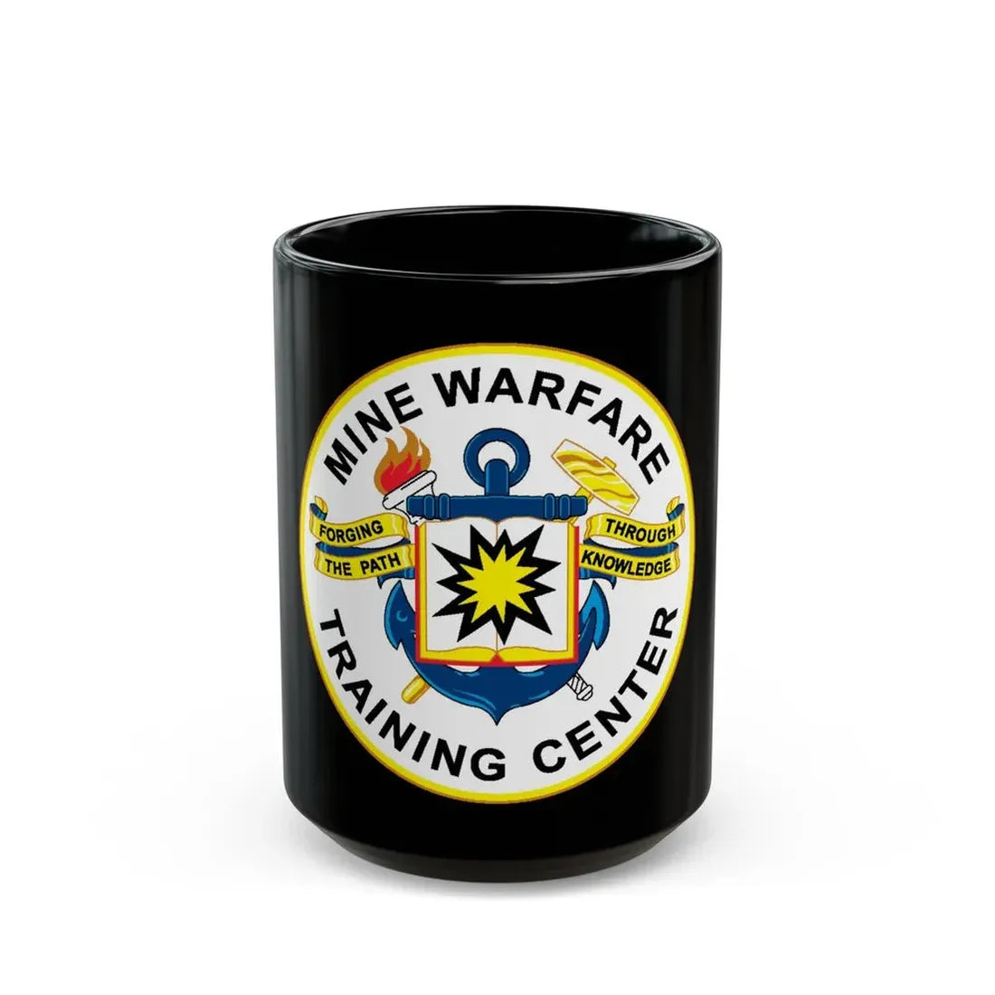 Mine Warfare Training Center (U.S. Navy) Black Coffee Mug 15oz - Go Mug Yourself