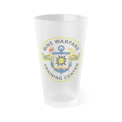 Mine Warfare Training Center (U.S. Navy) Frosted Pint Glass 16oz Default Title - Go Mug Yourself