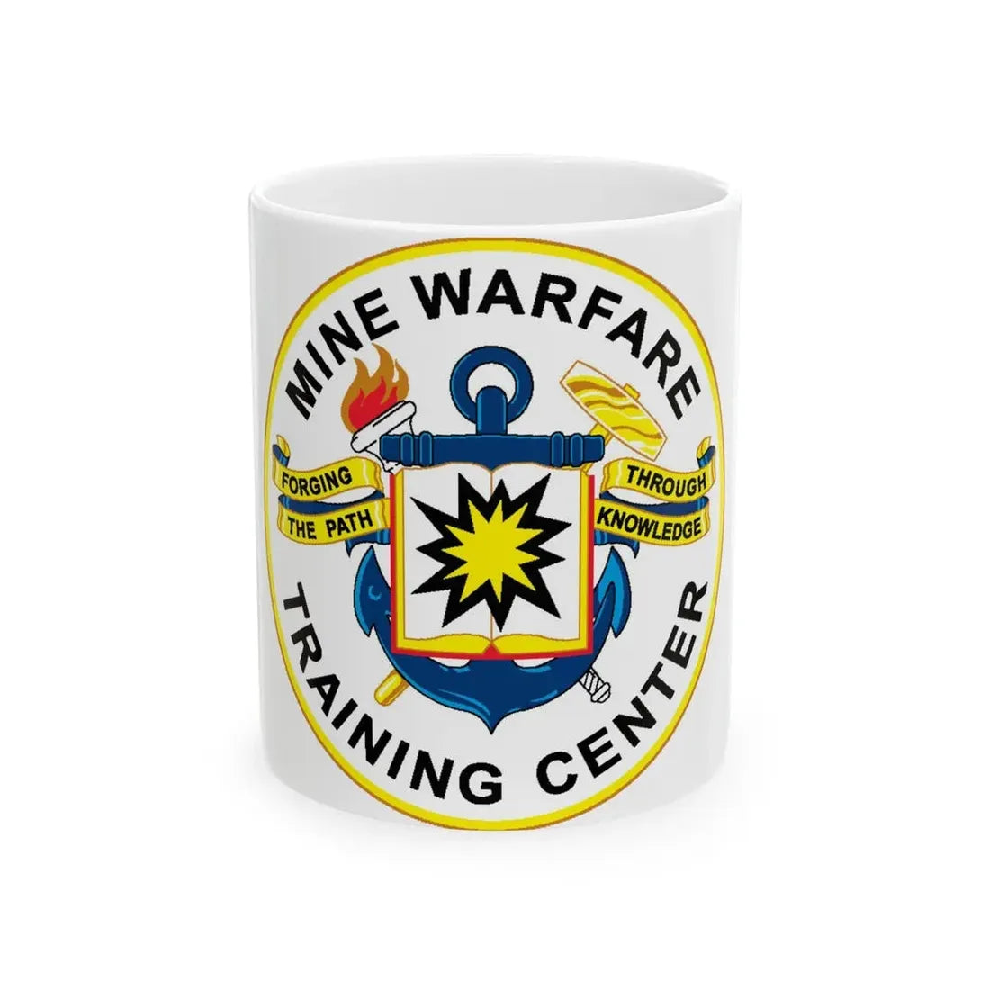 Mine Warfare Training Center (U.S. Navy) White Coffee Mug 11oz - Go Mug Yourself
