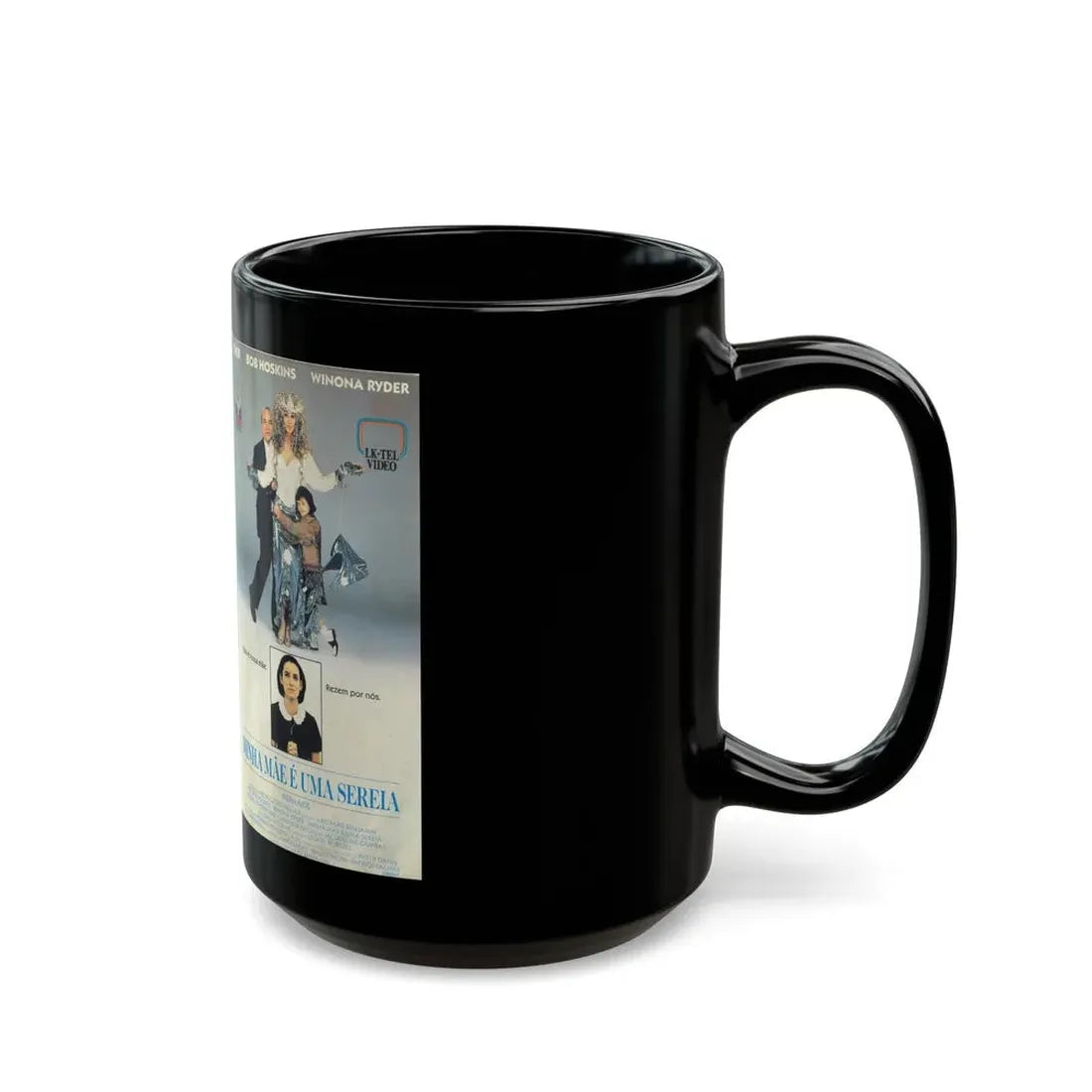MINHA MAE E UMA SEREIA MERMAIDS (VHS COVER) - Black Coffee Mug - Go Mug Yourself