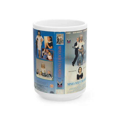 MINHA MAE E UMA SEREIA MERMAIDS (VHS COVER) - White Coffee Mug-15oz-Go Mug Yourself