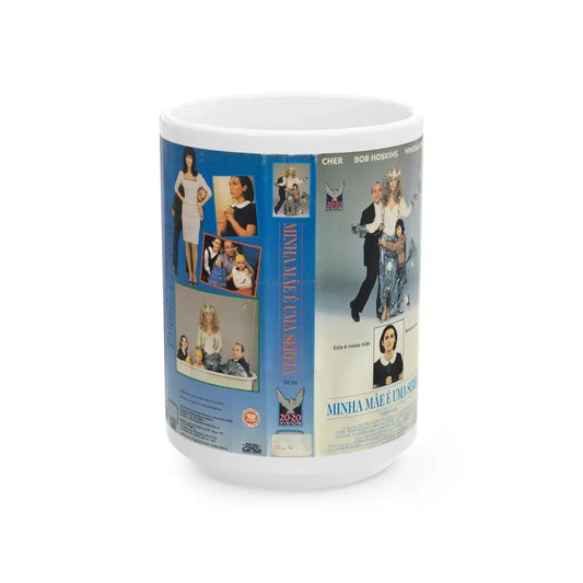 MINHA MAE E UMA SEREIA MERMAIDS (VHS COVER) - White Coffee Mug 15oz - Go Mug Yourself