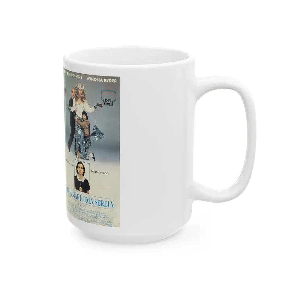 MINHA MAE E UMA SEREIA MERMAIDS (VHS COVER) - White Coffee Mug - Go Mug Yourself