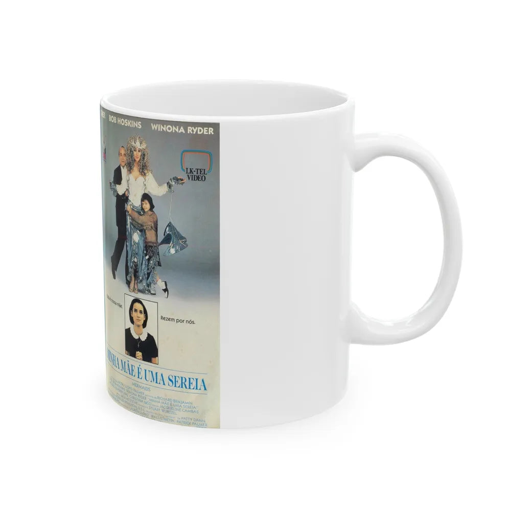 MINHA MAE E UMA SEREIA MERMAIDS (VHS COVER) - White Coffee Mug-Go Mug Yourself