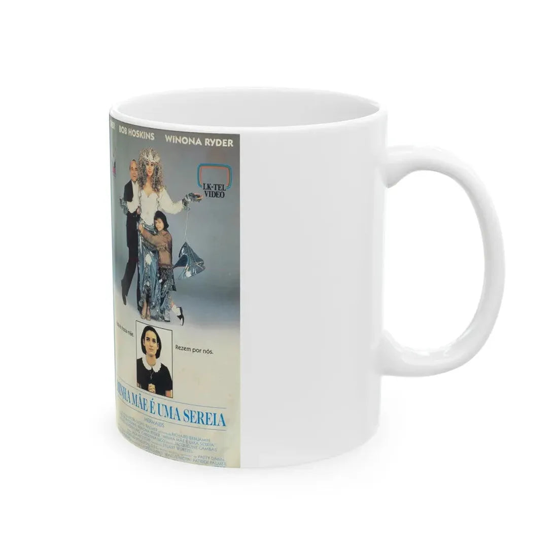 MINHA MAE E UMA SEREIA MERMAIDS (VHS COVER) - White Coffee Mug - Go Mug Yourself
