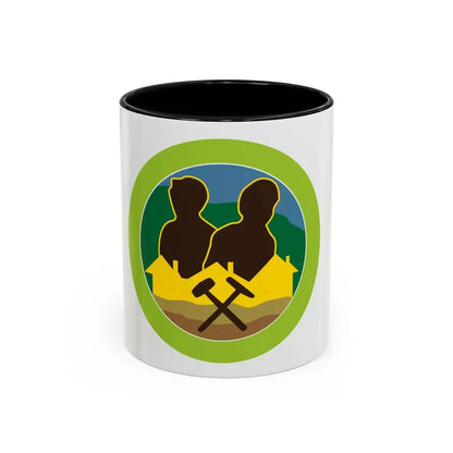 Mining in Society (Boy Scout Merit Badge) Accent Coffee Mug 11oz Black - Go Mug Yourself