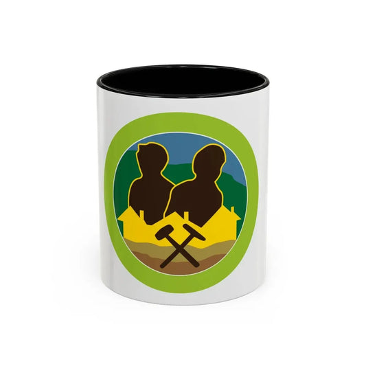 Mining in Society (Boy Scout Merit Badge) Accent Coffee Mug 11oz Black - Go Mug Yourself
