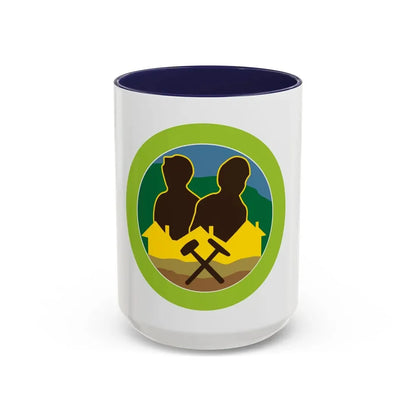 Mining in Society (Boy Scout Merit Badge) Accent Coffee Mug 15oz Navy - Go Mug Yourself