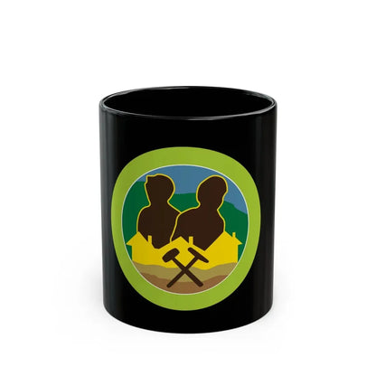 Mining in Society (Boy Scout Merit Badge) Black Coffee Mug 11oz - Go Mug Yourself
