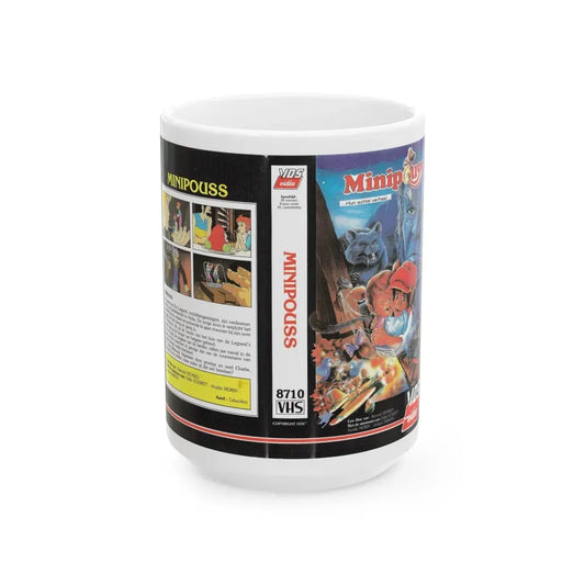 MINIPOUSS THE LITTLES (VHS COVER) - White Coffee Mug 15oz - Go Mug Yourself