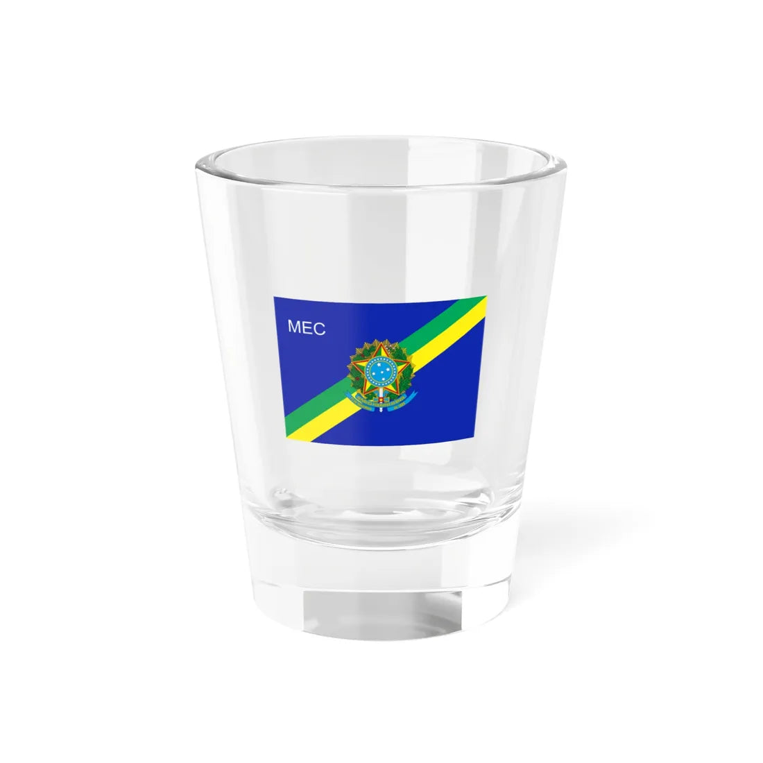Ministerial flag Brazil Ministry of Education (Brazil) Shot Glass 1.5oz 1.5oz - Go Mug Yourself