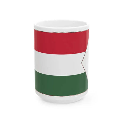 Ministerial Pennant of Hungary (Hungary) White Coffee Mug 15oz - Go Mug Yourself