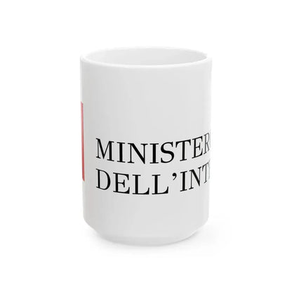 Ministero dellInterno (Italy) White Coffee Mug 15oz - Go Mug Yourself
