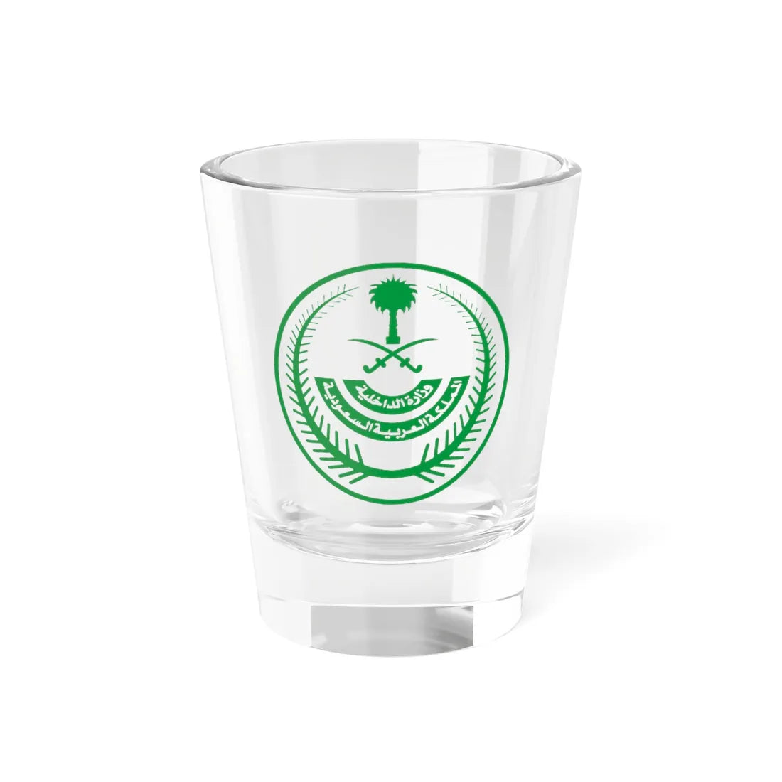 Ministry of Interior Saudi Arabia (Saudi Arabia) (Coat of Arms) Shot Glass 1.5oz 1.5oz - Go Mug Yourself