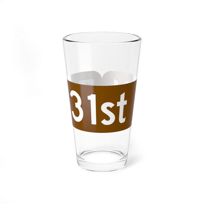 Minneapolis East-West Street Sign (Minnesota) (Road Sign) Pint Glass 16oz 16oz - Go Mug Yourself