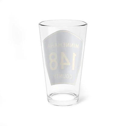 Minnehaha County 148 (South Dakota) (Road Sign) Pint Glass 16oz - Go Mug Yourself