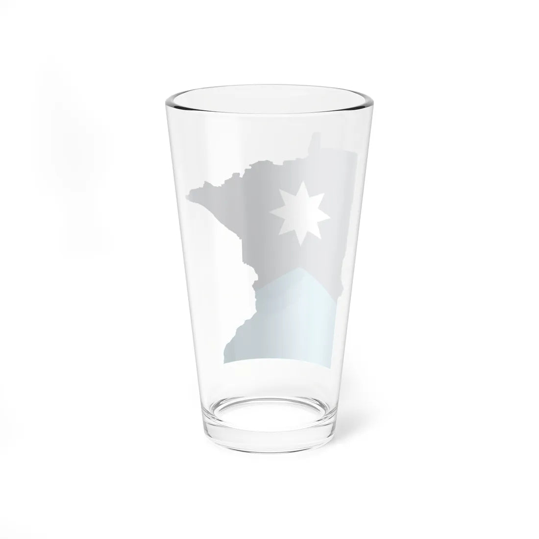 Minnesota flag map (United States) Pint Glass 16oz - Go Mug Yourself
