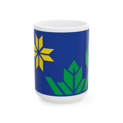 Minnesota flag submission F1435 (United States) White Coffee Mug 15oz - Go Mug Yourself