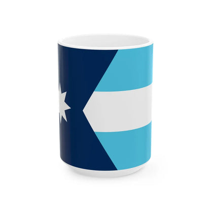 Minnesota flag submission F1953 - C2 (United States) White Coffee Mug 15oz - Go Mug Yourself