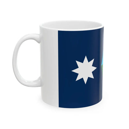 Minnesota flag submission F1953 - D2 (United States) White Coffee Mug - Go Mug Yourself