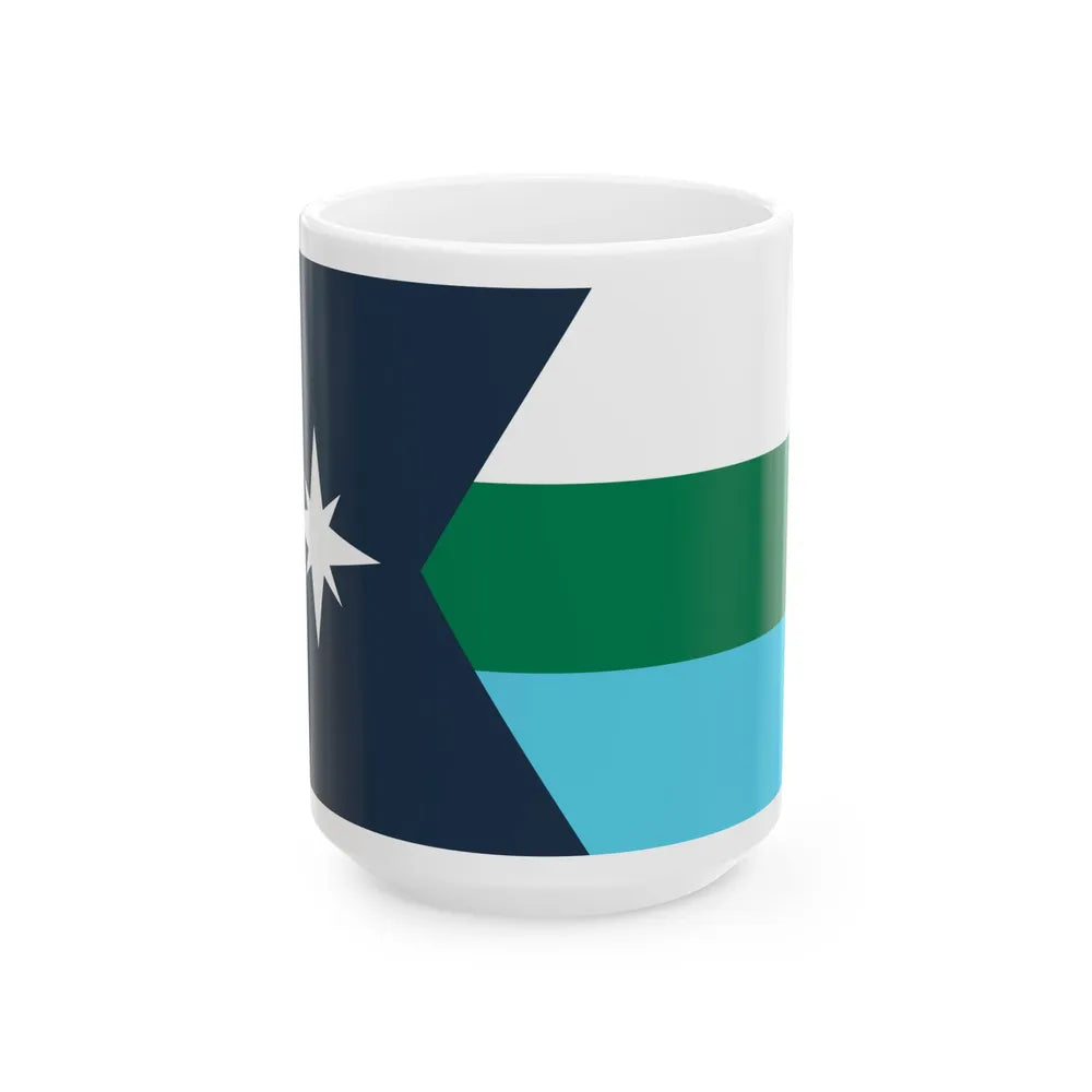Minnesota flag submission F1953 (United States) White Coffee Mug 15oz - Go Mug Yourself